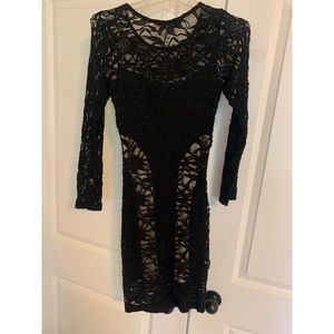 Arancia black lace mini-dress size XS